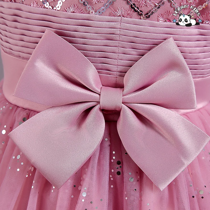 LEZONKIDS - Roupas infantis fantasia festa vestidos designs tule flores vestidos para meninas